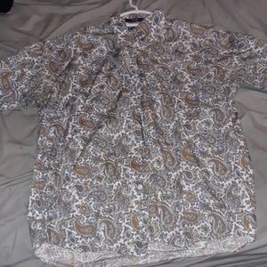 White Paisley dress shirt